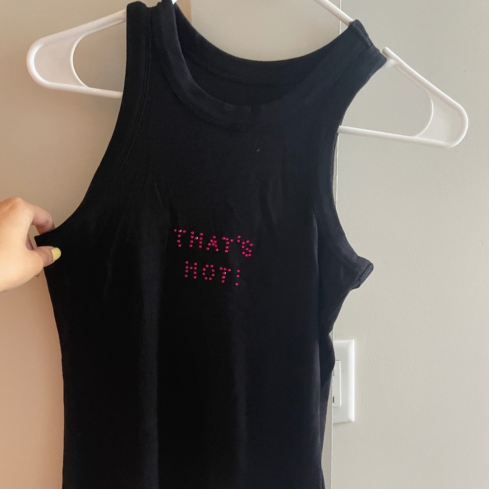 That's hot paris hilton bedazzled top